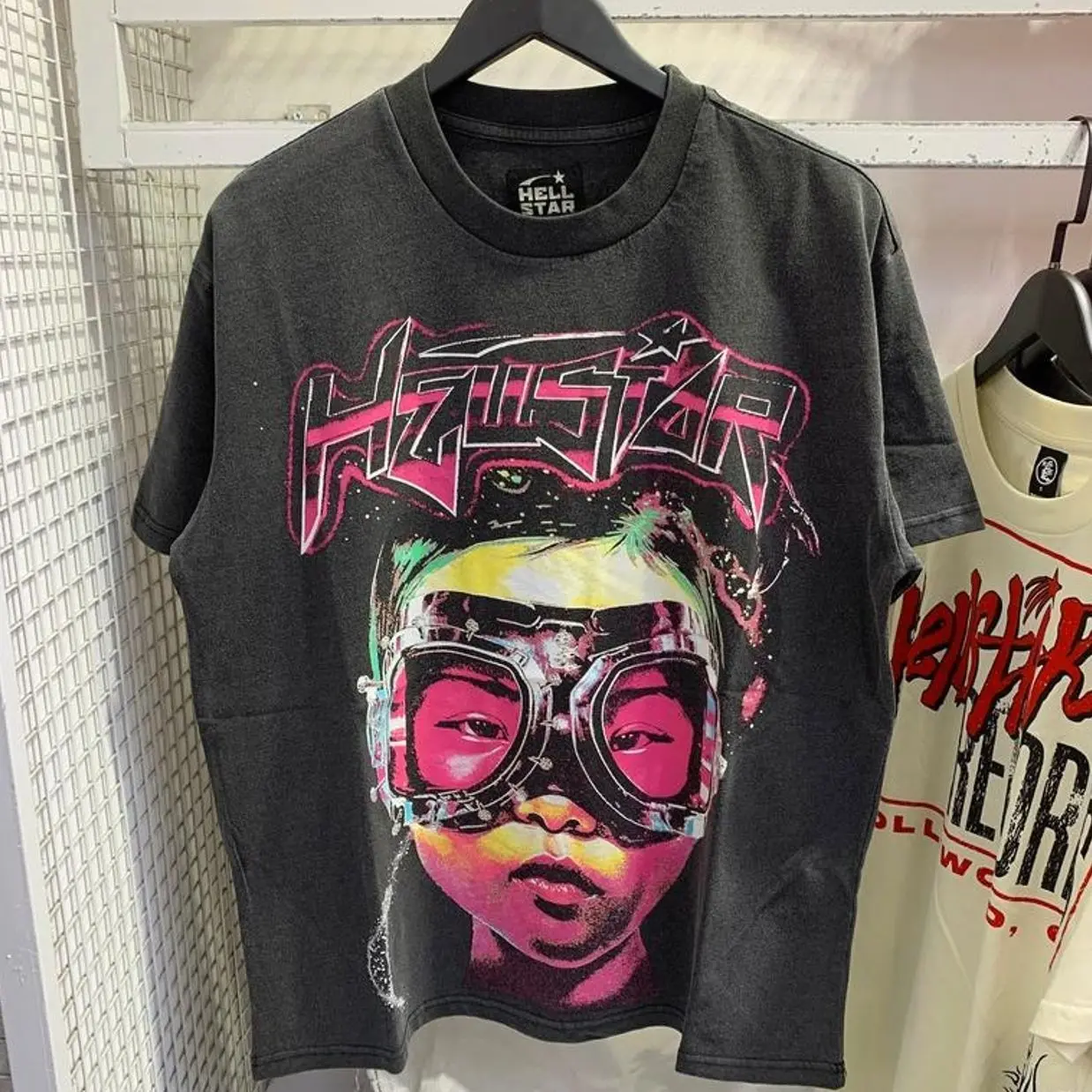 Hell-star Future Y2K Aesthetic T Shirt, Harajuku Tee, Goth Punk T-Shirt, Alternative Clothing, Y2k Graphic Shirt, Unisex Shirt, Cotton Shirt, Vintage Shirt, Crewneck Shirt, Streetwear, Oversized T-Shirt PJA