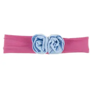 Solid Bamboo Flower Headband Flamingo with Pond, One Size