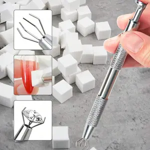 50/100pcs Mini Sponge Blocks,4-Claw Tweezer, Multi-Size Options, Latex-Free Sponges, Suitable For Nail Art, Gradient Nail Polish Tools, Reusable Professional Nail Art Tools, DIY Nail Tools, Nail Supplies, Back To School, Nail Tools, Nail Sticker Tools