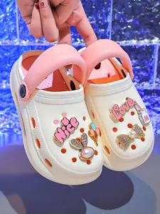 Girls' Summer Eva Sandals, Fashionable Comfy Sandals, Cute Cartoon Pattern, Indoor Outdoor Fashion Shoes, Comfortable Non-Slip Beach Slippers, Size Medium/large