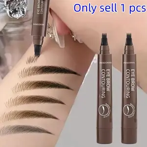 Waterproof Eyebrow Gel Pen, Natural Look, Sweat-Resistant, Portable Design, Suitable for All Skin Types, Liquid Formula, Eyebrow Makeup Products