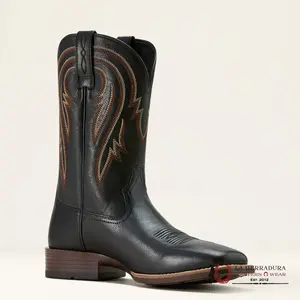 ARIAT MENS PLANO SUPPLE BLACK  BOOTS 10061195