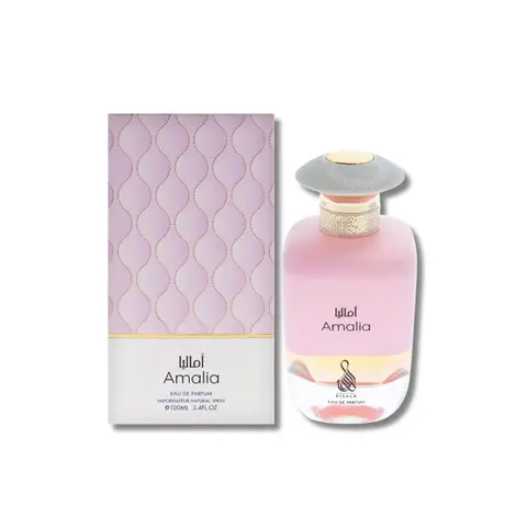 Risala Amalia Women's Eau de Parfum Spray - 3.4 fl oz Deep Floral Perfume for Adults, with Litchi Roses, Vanilla, Musk Notes, Floral Scents, Vanilla Musk Hug, Aromatic Scent Women's Fragrance for Romantic Evenings