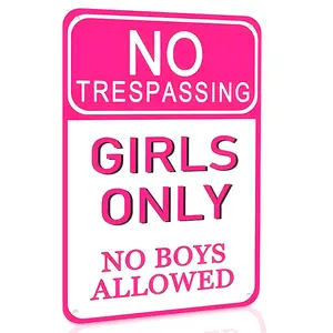 1piece Chic Metal Signage - Durable, Easy to Install, 12x8 Inches Gamer/Dorm Wall Art for Teen Room Decoration