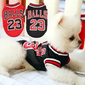 Mesh Basketball Uniform Jersey for Dog Cat Pet - Spring & Summer Breathable Mesh Fabric Dog Vest - Size Large Medium Small - Perfect Gift for Pet Owners