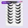 MAGEFY 7 Pairs 3D False Eyelashes, Fluffy Volume Fake Lashes, Lightweight Cosmetic Eye Makeup Tools #GLOBAL PICKS