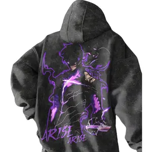 Solo Leveling Anime Arise Streetwear Hoodie Unisex Oversize Sweatshirt