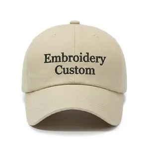 Custom Embroidery Washed Cotton Cap – Vintage Personalized Baseball Hat for Men & Women, Unique Custom Gift