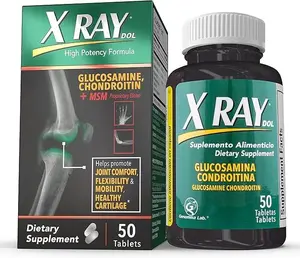 X Ray High Potency Joint Health Supplement, Single Pack. With Glucosamine 1500mg, Chondroitin 300mg, MSM 120 mg, Supports Healthy Joints, Dietary, Healthcare Bones & Cartilage - 50 Count,  - For Men & Women - 1-pack