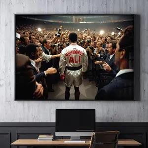 Muhammad Ali Motivational Boxing Poster • Trendy Wall Art • Gym Wall Art for Men, Product without frame
