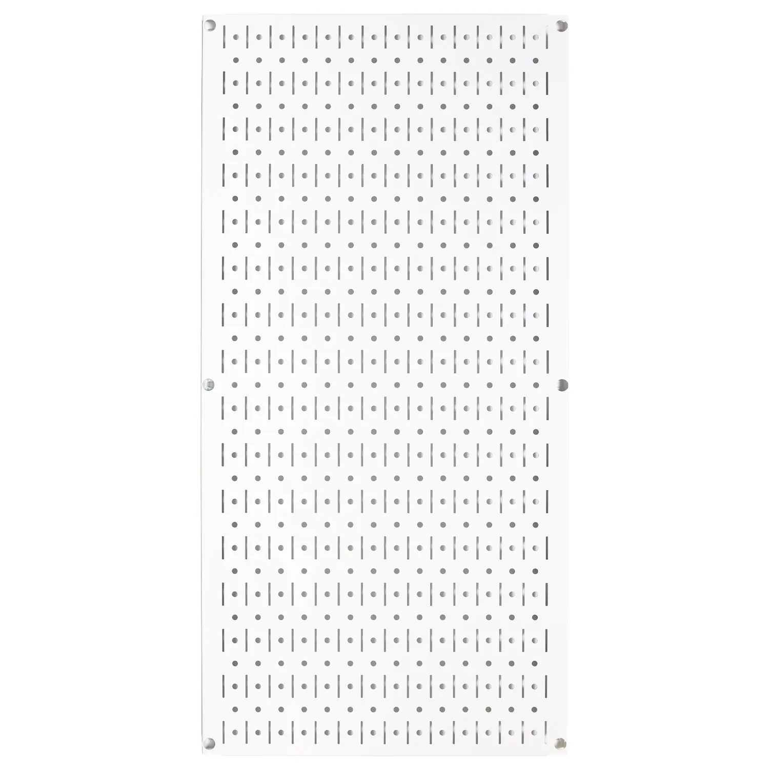 32in x 16in White Metal Pegboard Tool Board Panel