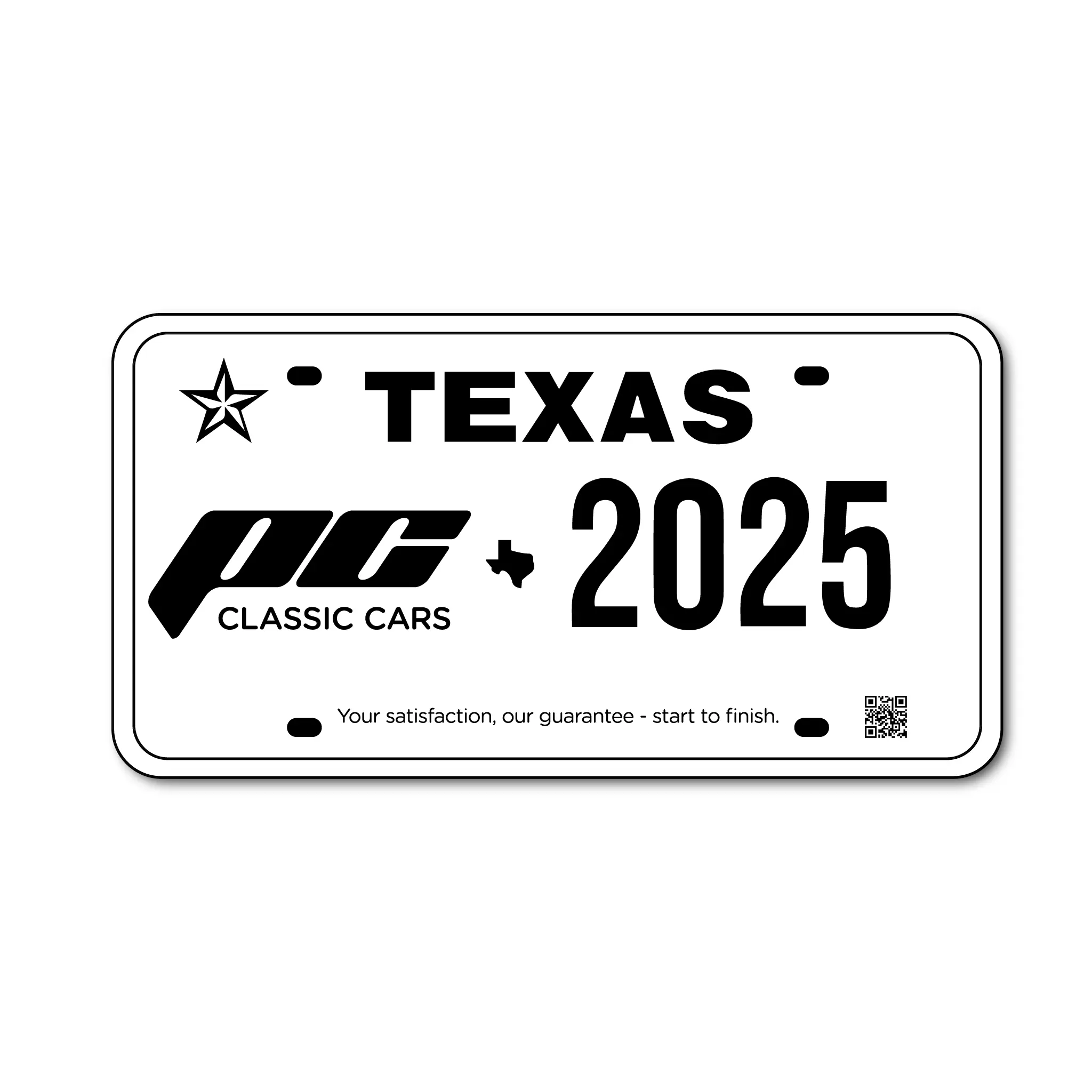 PC Classic Lone Star Plate Decal