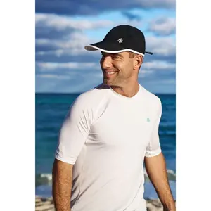 Unisex Lenny Adjustable Sports Cap | Black/White