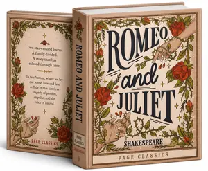 Romeo and Juliet by William Shakespeare - Durable Hard Cover Novel, Classic Literature Book for Literature & Art Enthusiasts, Books Category