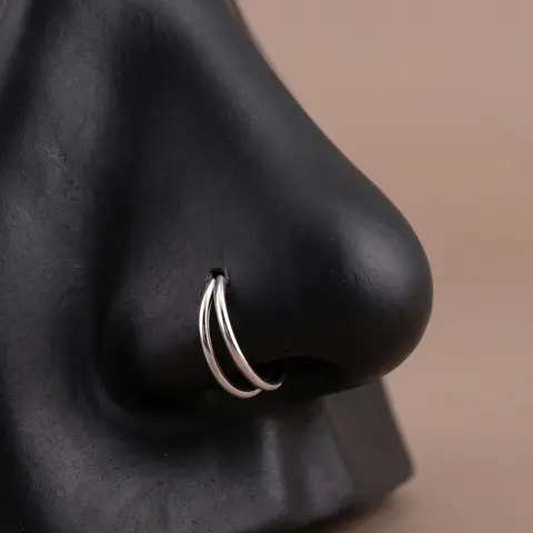 Stainless Steel Nose Ring, Lip and Ear Piercing Jewelry, Chic Body Jewelry, Unisex Fashion Accessories, Body Piercings, Available in Sizes 18g 20g 16g, 6mm 8mm 10mm
