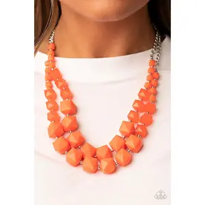 Summer Excursion - Purple, Orange, Yellow-Necklaces