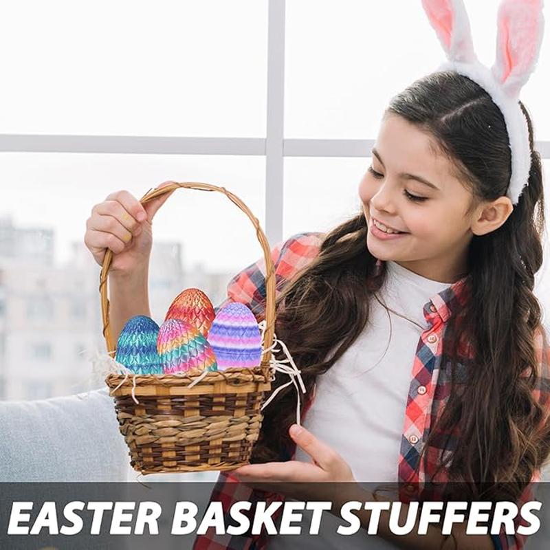 1pcs 3D Printed Dragon Egg with Dragon Inside, Mystery Crystal Dragon Egg for Easter Basket Stuffers, Easter Basket Essentials, Home Office Desktop Decor for Easter, Valentine's Day and New Year