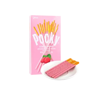 GLICO Strawberry Pocky Cookie Sticks, 2.46oz