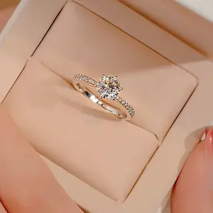 2 Carat Luxurious Hexagon Moissanite Ring - Exquisite Elegant Design, Banquet Wedding Proposal Finger Jewelry, Luxury Style Gift for Her, Anniversary, Birthday, or Special Occasion