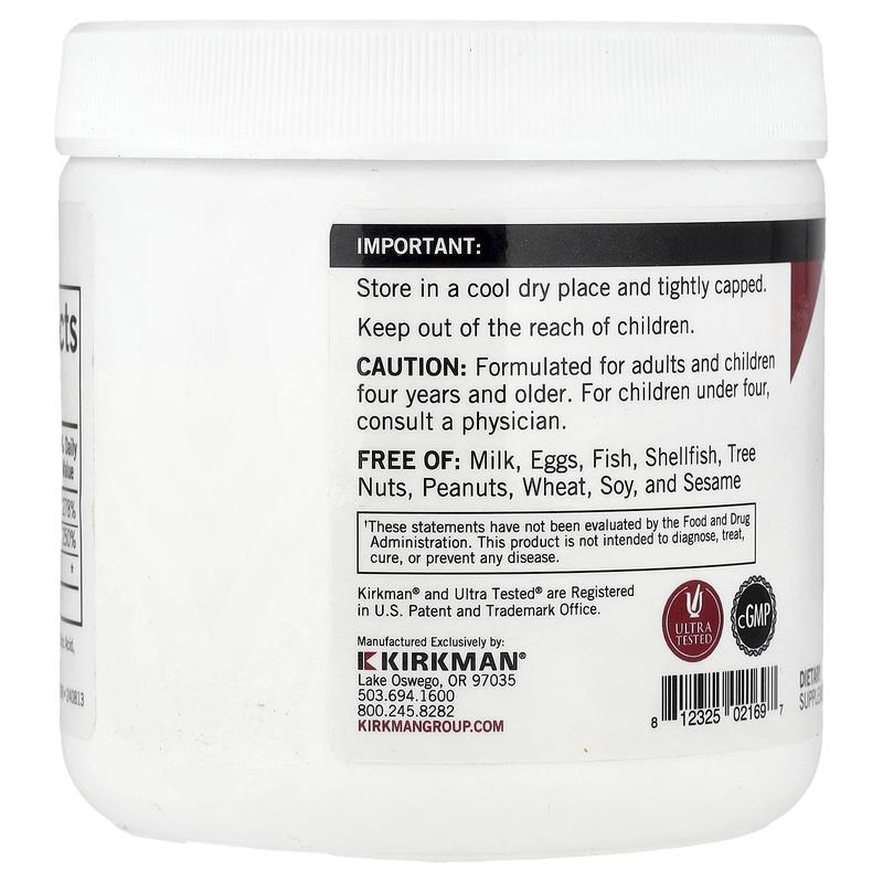 Kirkman Labs TMG with Folic Acid & B12 Powder, 8 oz (227 g)