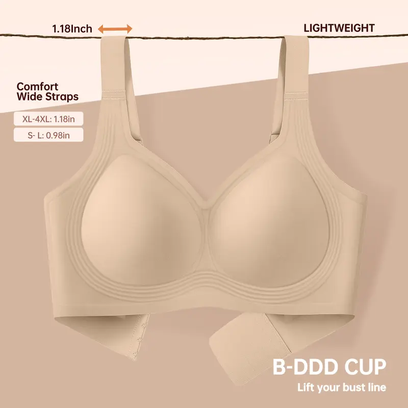OEAK Jelly Bras Women Seamless Lift Bra Wireless Push Up No Underwire Full Coverage Plus Bras Comfort Supportive Sports T-Shirt Bra OEAK Jelly Bras Women Seamless Lift Bra Wireless Push Up No Underwire Full Coverage Plus Bras Comfort Supportive Sports T-Shirt Bra