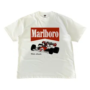 Vintage Marlboro Racing T-shirt, Nascar Merch Graphic Tee, Unisex Tshirt,  Sweatshirt, Hoodie, Comfort Colors Menswear Top Streetwear Shortsleeve Tropical Crewneck