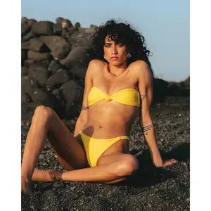 Tanlines Lola Bandeau Bikini Top - Sunburst