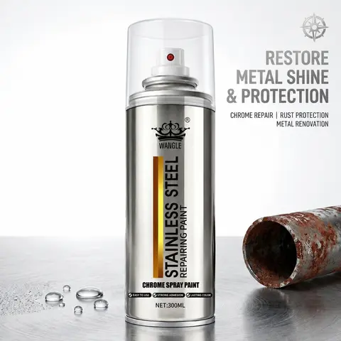 Premium Faded Metal Restorer - Instantly Repair DullChrome to a Flawless Mirror Finish. Durable Anti-RustCoating for DIY Car Detailing.Easy, Low Odor Application.