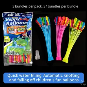 444pcs Colorful Water Balloons Set for Kids Party Pool Fun Reusable Water Play Balloons Perfect for Birthday Wedding Graduation Festivals