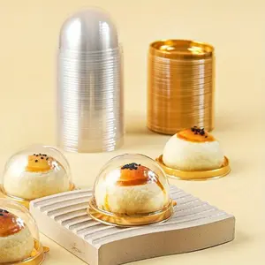 50pcs RV Kitchen Mooncake Tray Packaging Box, Egg Yolk Pastry Box, Vacuum Molded Box, Gift Box, Baking Supplies, Puff Box, Mung Bean Cake Box