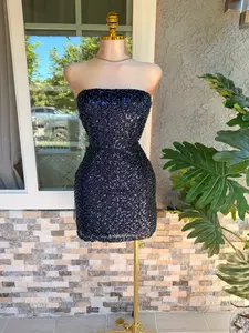 Angela Dress - Navy Blue