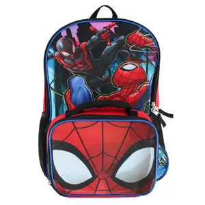 U.P.D., INC Boy's Spiderman 16 Inch Backpack Set with Lunchbox, Backpacks