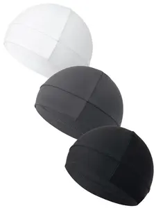 3pcs Simple Style Plain Color Skull Beanie for Men & Women, Casual Sportive Breathable Beanie Hat for Outdoor Sports for Men & Women, Fitted Hats