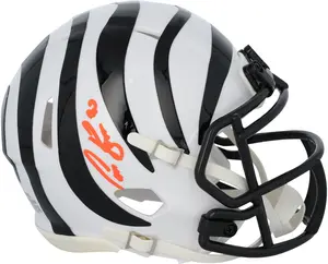 Chase Brown Cincinnati Bengals Autographed Riddell 2022 Alternate Speed Mini Helmet - Fanatics Authentic Certified