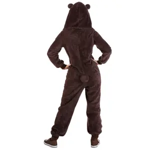 Adult Brown Bear Onesie Costume