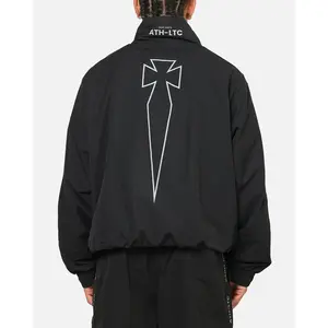 Saint Morta Athltc Zip Jacket Dark Black/White