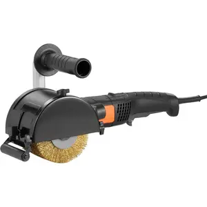 VEVOR Burnishing Polishing Machine, 1200W 6 Variable Speed Surface Conditioning Tool, Handheld Electric Metal Burnishing Machine with 4 Fiber Polishing Wheels for Stainless Steel, Non - Ferrous MetalsVEVOR Super Brand Day