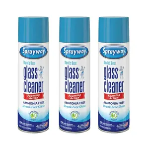 Sprayway Ammonia-Free Glass Cleaner, Foaming Action 19 oz Pack of 3