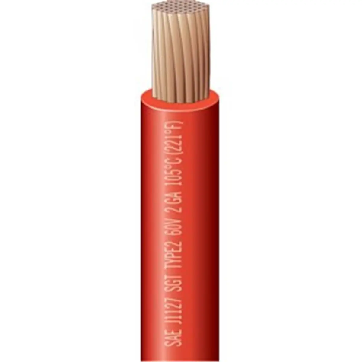 East Penn E6B-4602 6 Gauge Red Starter Cable - Top Quality Solid Copper Core Wire, Flexible PVC Jacket, Durability and Reliability, Easy Installation, Affordable Prices