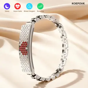 Women's Smart Bracelet, Gift for Women, Fashionable Ultra-Light Fitness Tracker, Supports Sleep Monitoring, Calorie & Step Tracking, IP68 Water Resistance, Multiple Sports Modes, Includes Free iOS & Android App.