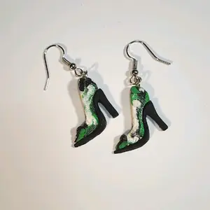 Polymer Clay Fishhook Heel Earrings - Mommy and Me Collection by DreamMe Design