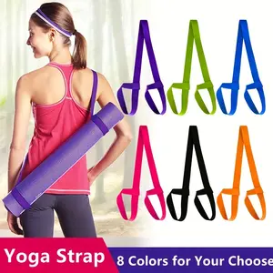 59 Inch Premium Sweat-Wicking Yoga Mat Strap - Versatile for Multifunctional Practice - Adjustable & Customizable Fit, 150CM Long