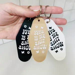 Keys to the Shit Show Motel Keychain, Funny Gift Idea, Trendy Car Accessory, Birthday Gift Idea, Gift Idea for Girlfriend, Podcast Lover, True Crime Lover, Book Lover, Sweet 16 Gift Idea, Retro Gift Idea