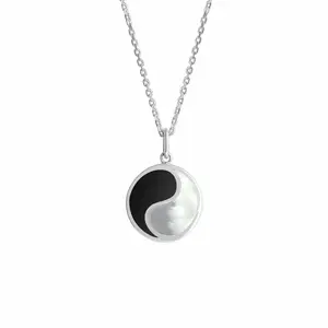Alina Yin Yang Pendant Necklace with Stone