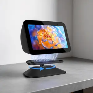 For Echo Show 5 & Magnetic Phone, Adjustable Swivel Stand, Anti-Slip Strong Magnetic, Maxonar