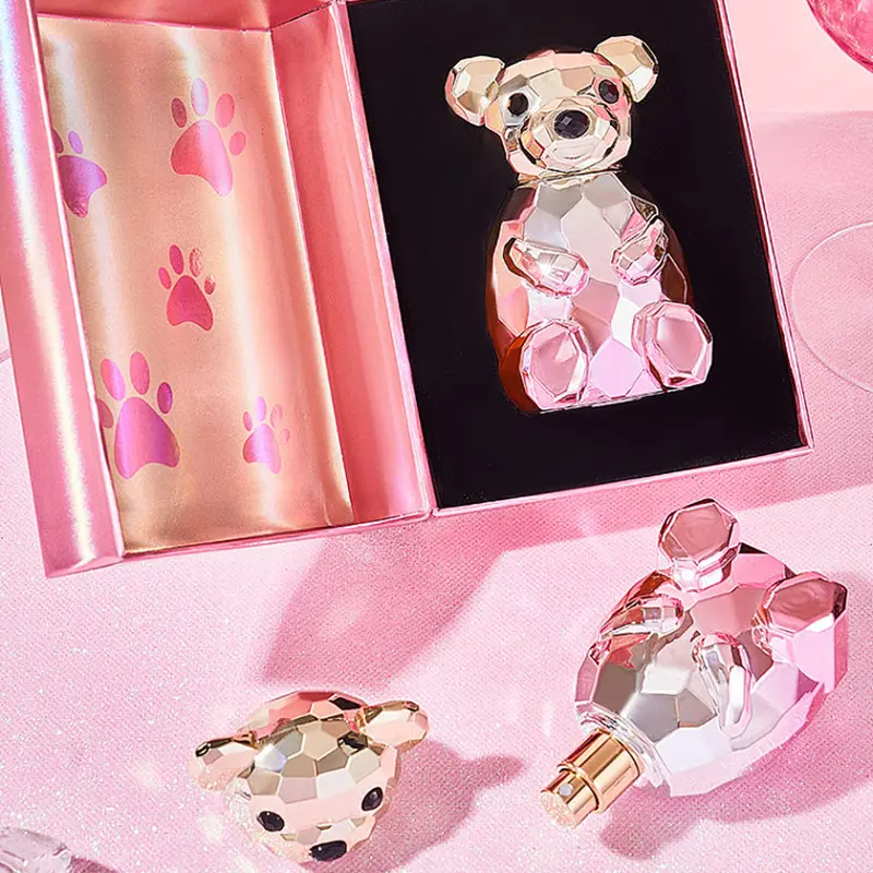Luxury Bear Perfume Gift Box for Women, Long-Lasting Fragrance in a Decorative Bottle, Tabletop Ornament, Box Set Women's Fragrance, Luxury Perfume Gift Box