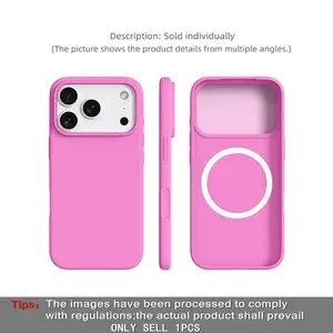 1 piece BASE MORE COVER ultra-thin magnetic liquid silicone iPhone case, Protective, Soft touch feel, soft edge wrapping, matte soft shell case, Skin-friendly texture, Naked phone case, Suitable for Apple iPhone 17 Pro Max/16/15/14/13 P