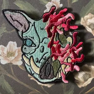 3.5" Cursed Boar God Mononoke Embroidered Iron on Patch