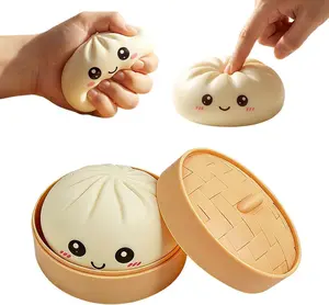 Soft Dumpling Squishy Toy – Stretchy Stress Relief Squeeze Ball for Adults & Kids, Sensory Fidget Ball