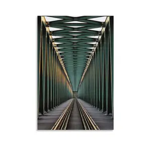 Art Poster Track Bathroom Unframed Indoor Canvas Artwork 12x18 Inch 1-Piece Decor Gifts Decoration Photo Colorful Ornaments Artistic Wall